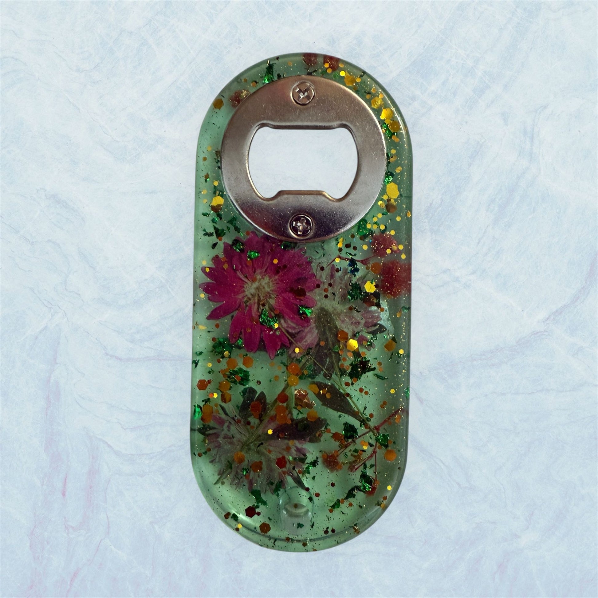 "Floral Bloom" – Resin Bottle Opener / "Fioritura" – Apribottiglie in Resina - agoaleyourguide   10.0
