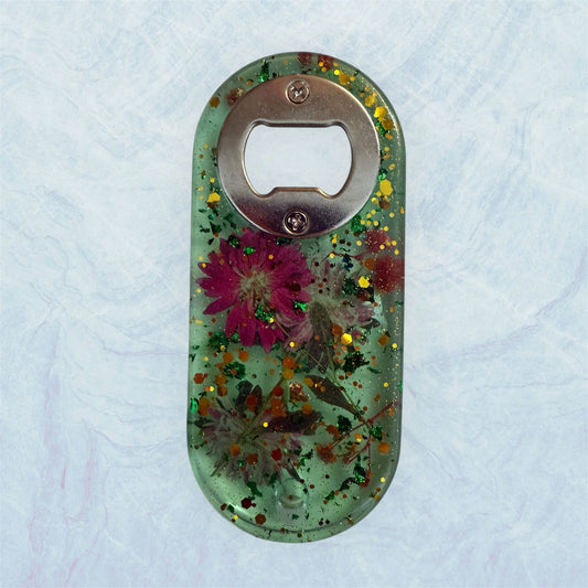 "Floral Bloom" – Resin Bottle Opener / "Fioritura" – Apribottiglie in Resina - agoaleyourguide   10.0